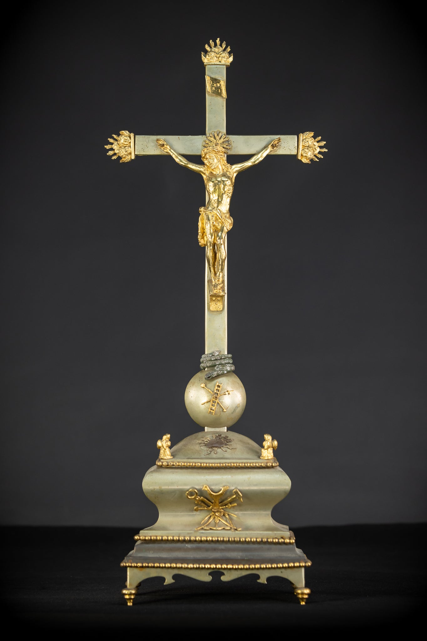 Altar Crucifix | Jesus | Metal | 25.2” / 64 cm