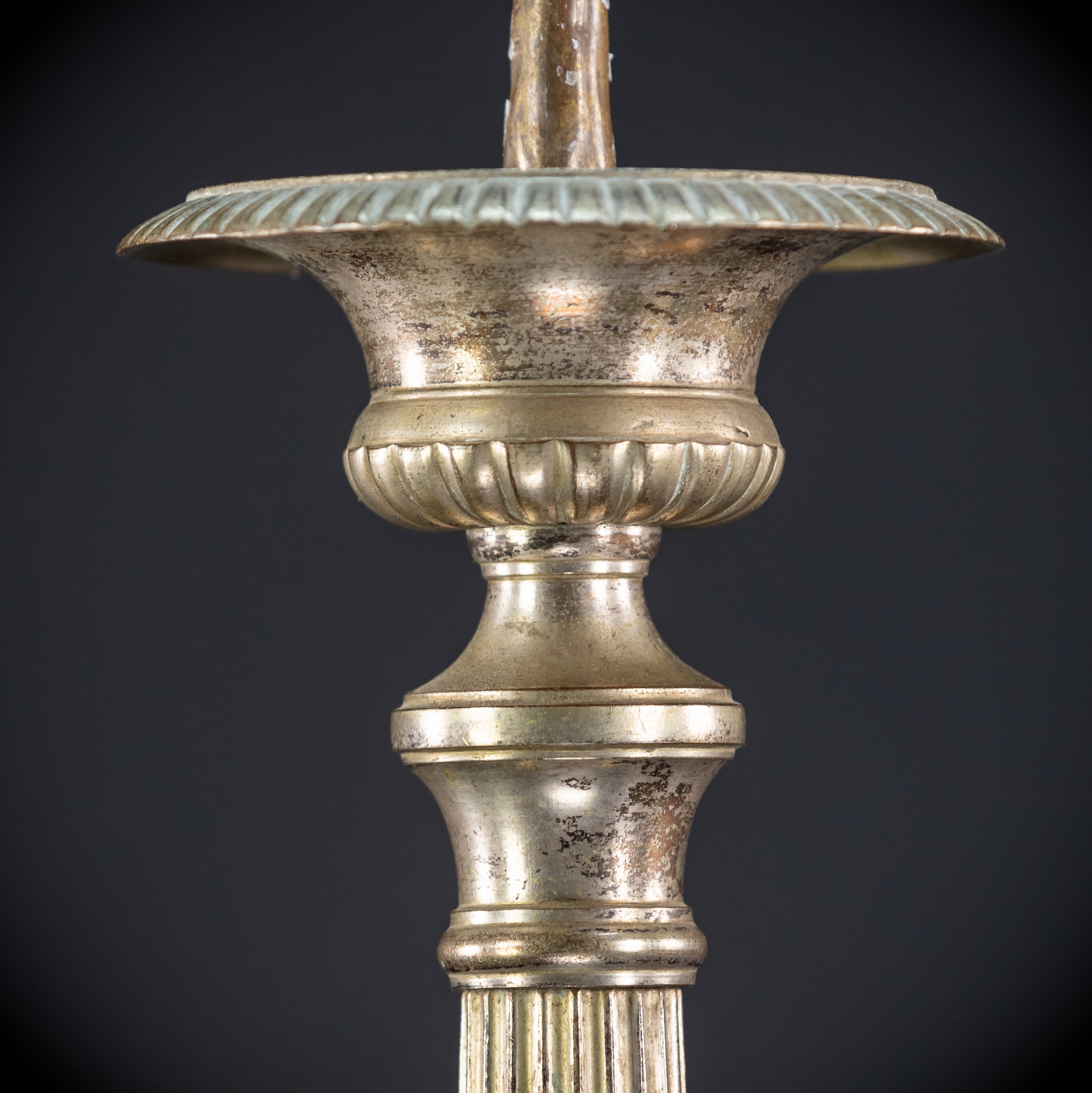 Pair of Candlesticks | French Bronze | 1800s Antique | 19.7 inches / 50 cm