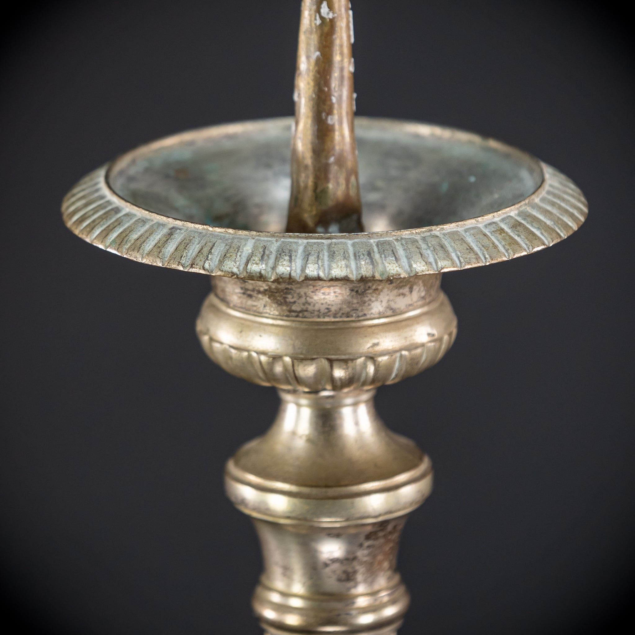 Pair of Candlesticks | French Bronze | 1800s Antique | 19.7 inches / 50 cm