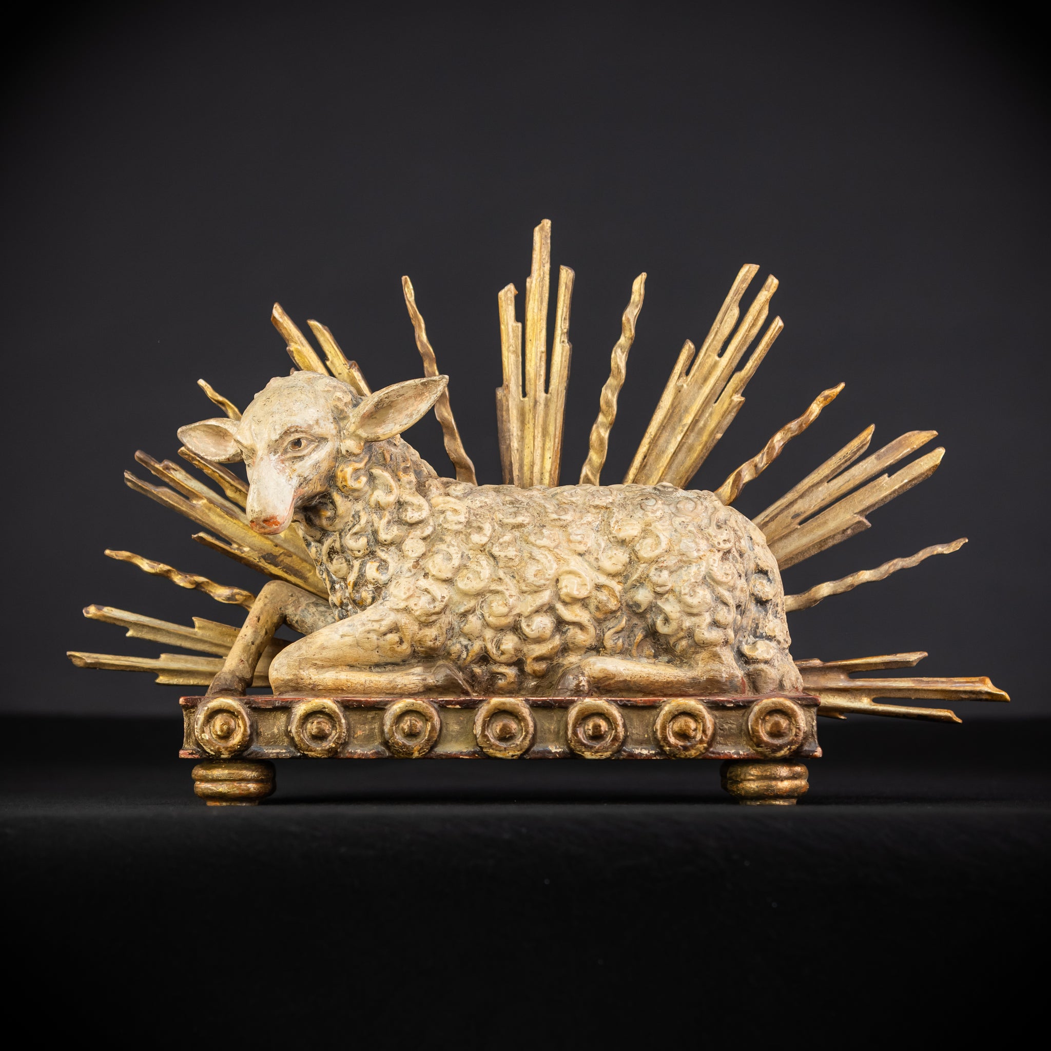 Lamb of God | Antique 1700s Agnus Dei | 16.9" / 43 cm