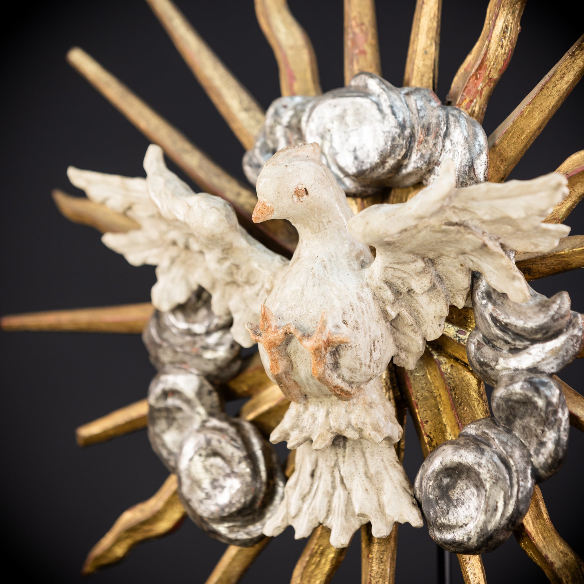 God The Holy Spirit Statue | 1700s Antique | 13.8" / 35 cm