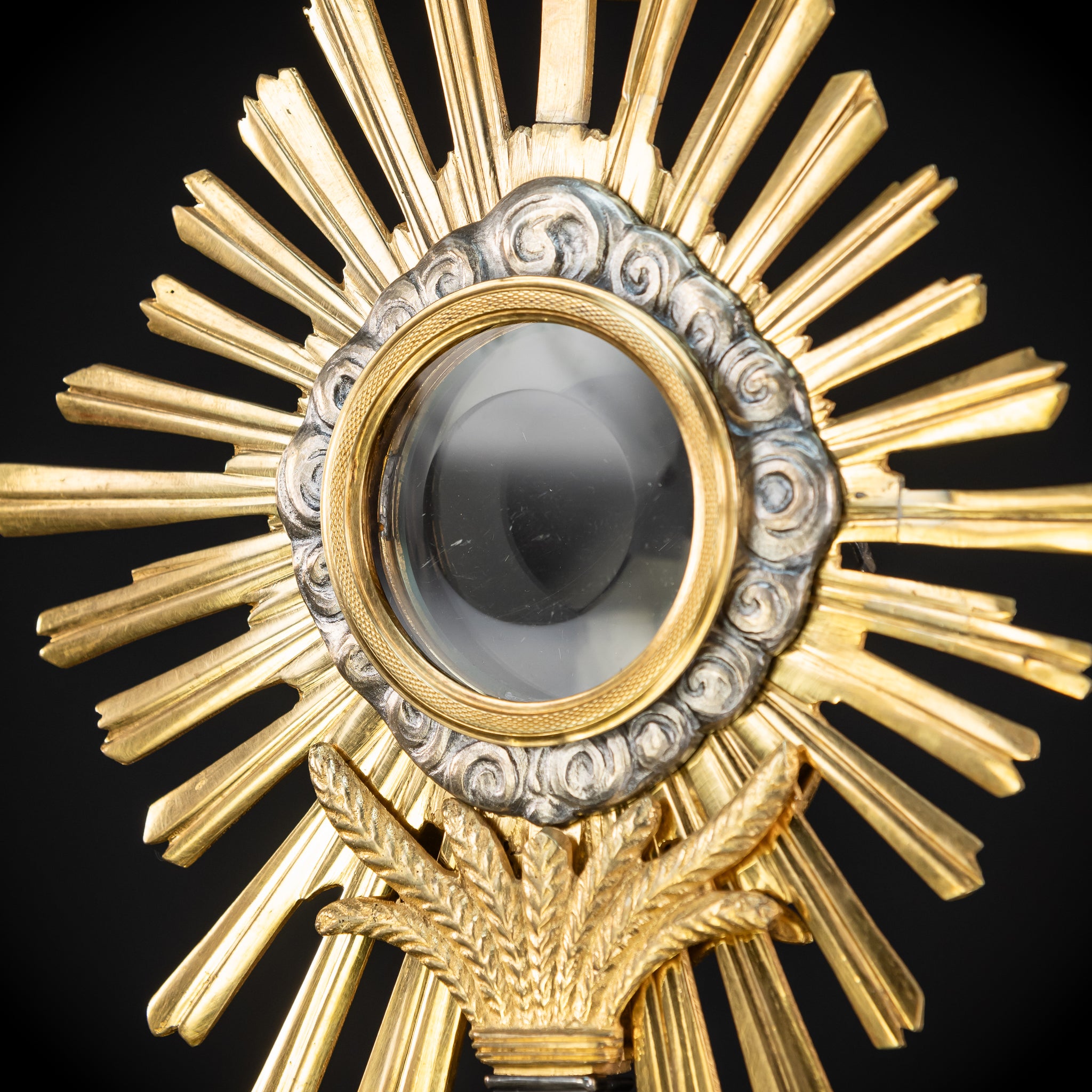 Monstrance Gilt | French Solar Ostensory | 1800s Antique  | 18.9” / 48 cm