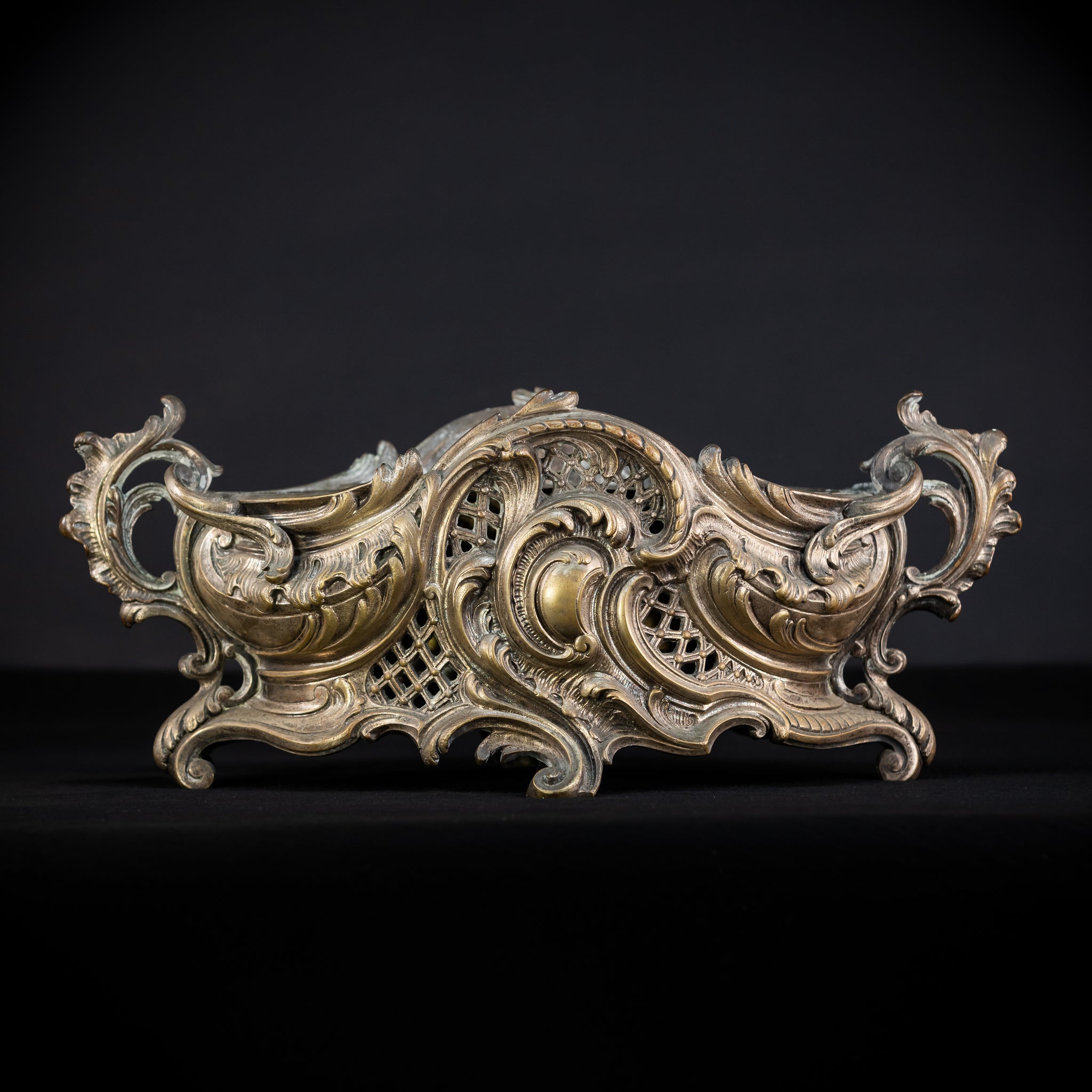 Bronze Jardiniere | French Baroque 1800s | 18.9” / 48 cm