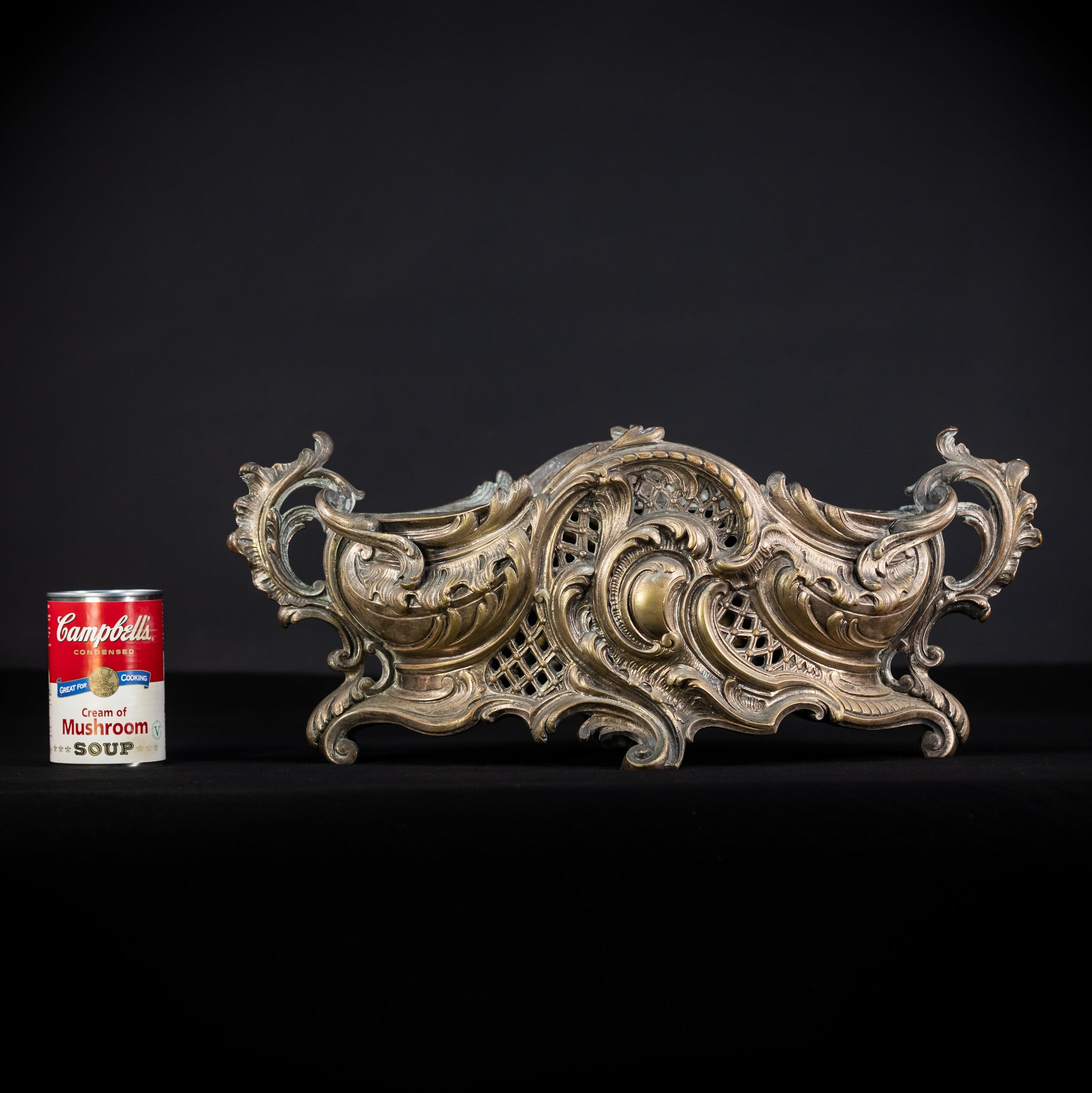 Bronze Jardiniere | French Baroque 1800s | 18.9” / 48 cm