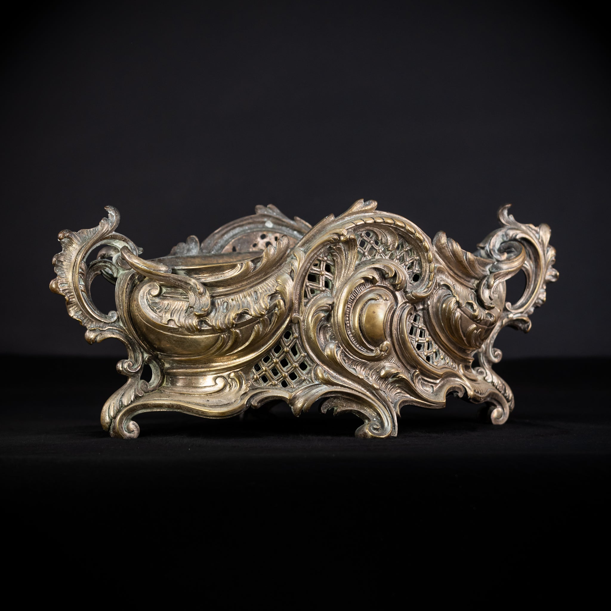 Bronze Jardiniere | French Baroque 1800s | 18.9” / 48 cm