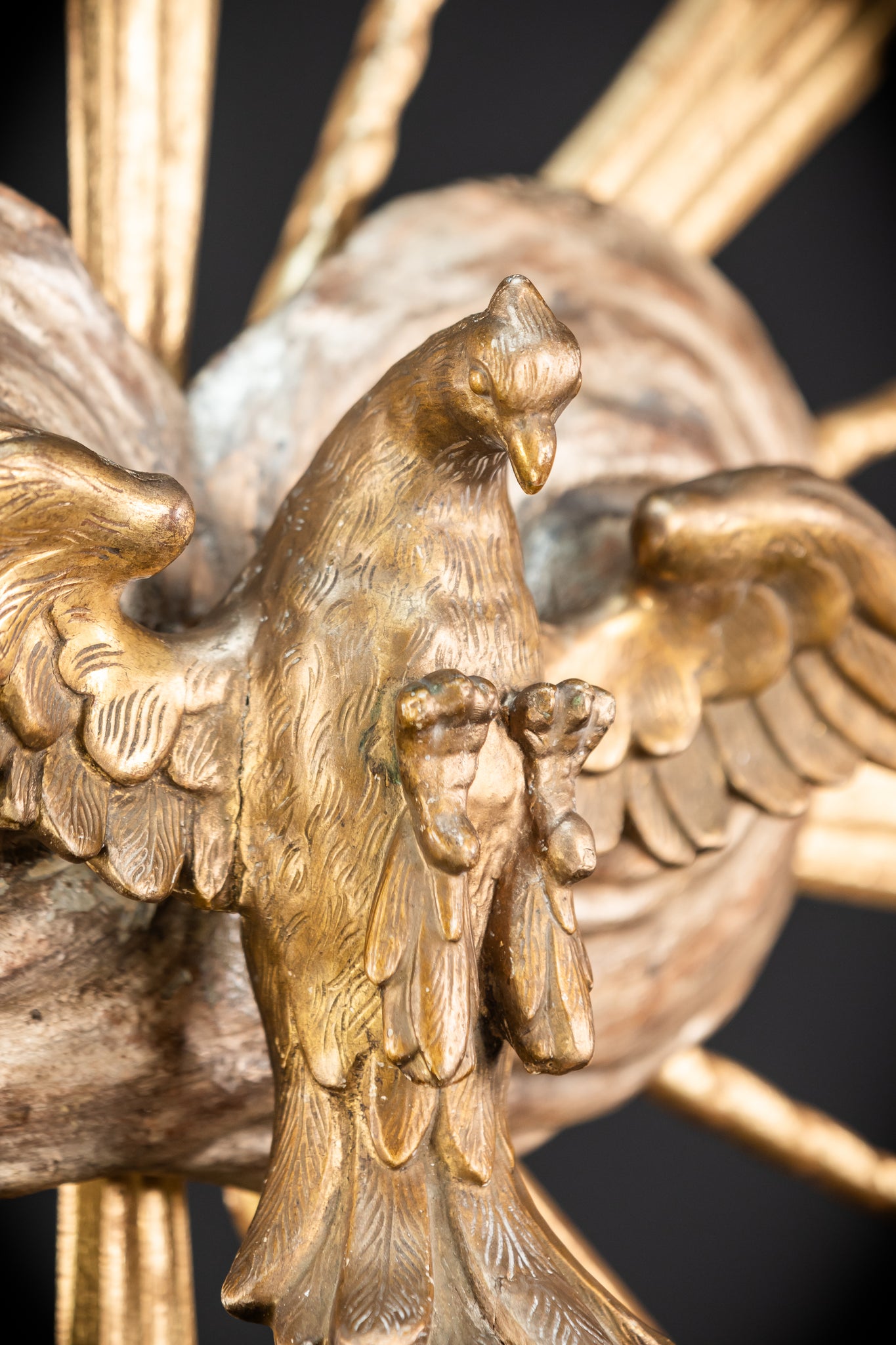 God The Holy Spirit Sculpture | 1700s Antique | 22" / 56 cm