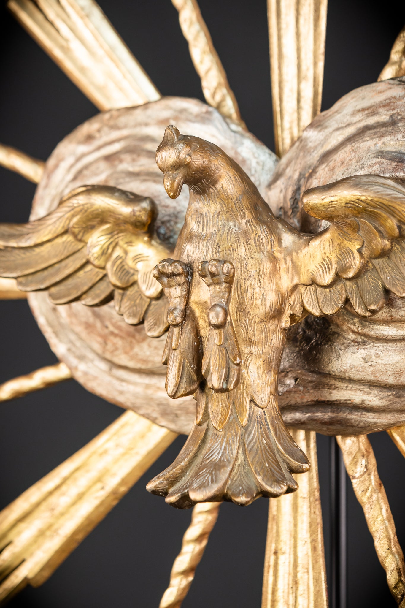 God The Holy Spirit Sculpture | 1700s Antique | 22" / 56 cm