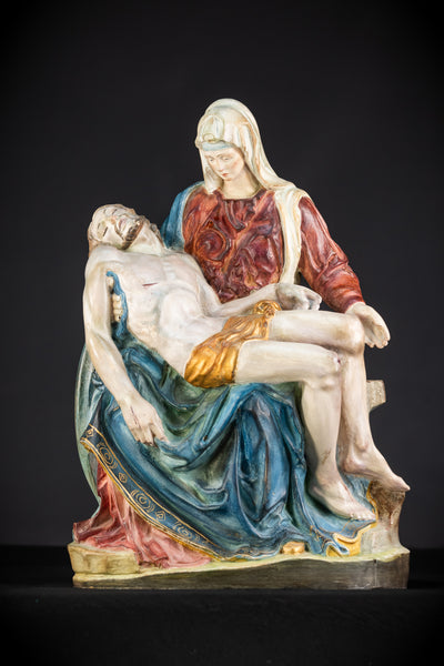 Pieta Wood Carving Sculpture | Vintage Mid 1900s