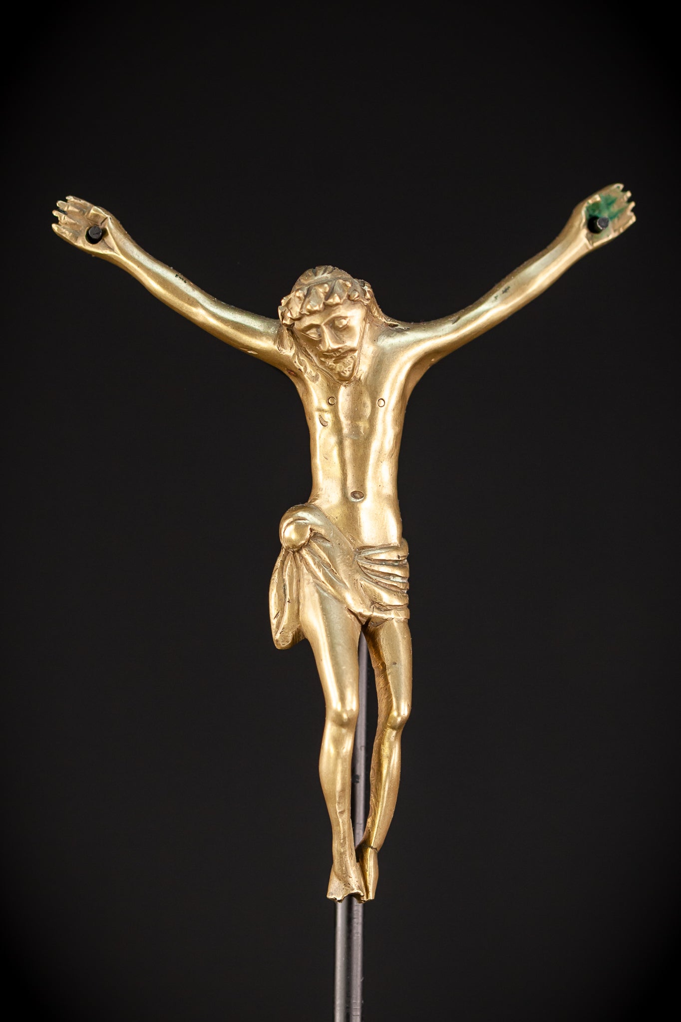  Corpus Christi Bronze | Antique 1600s | 4.1" / 10.5 cm