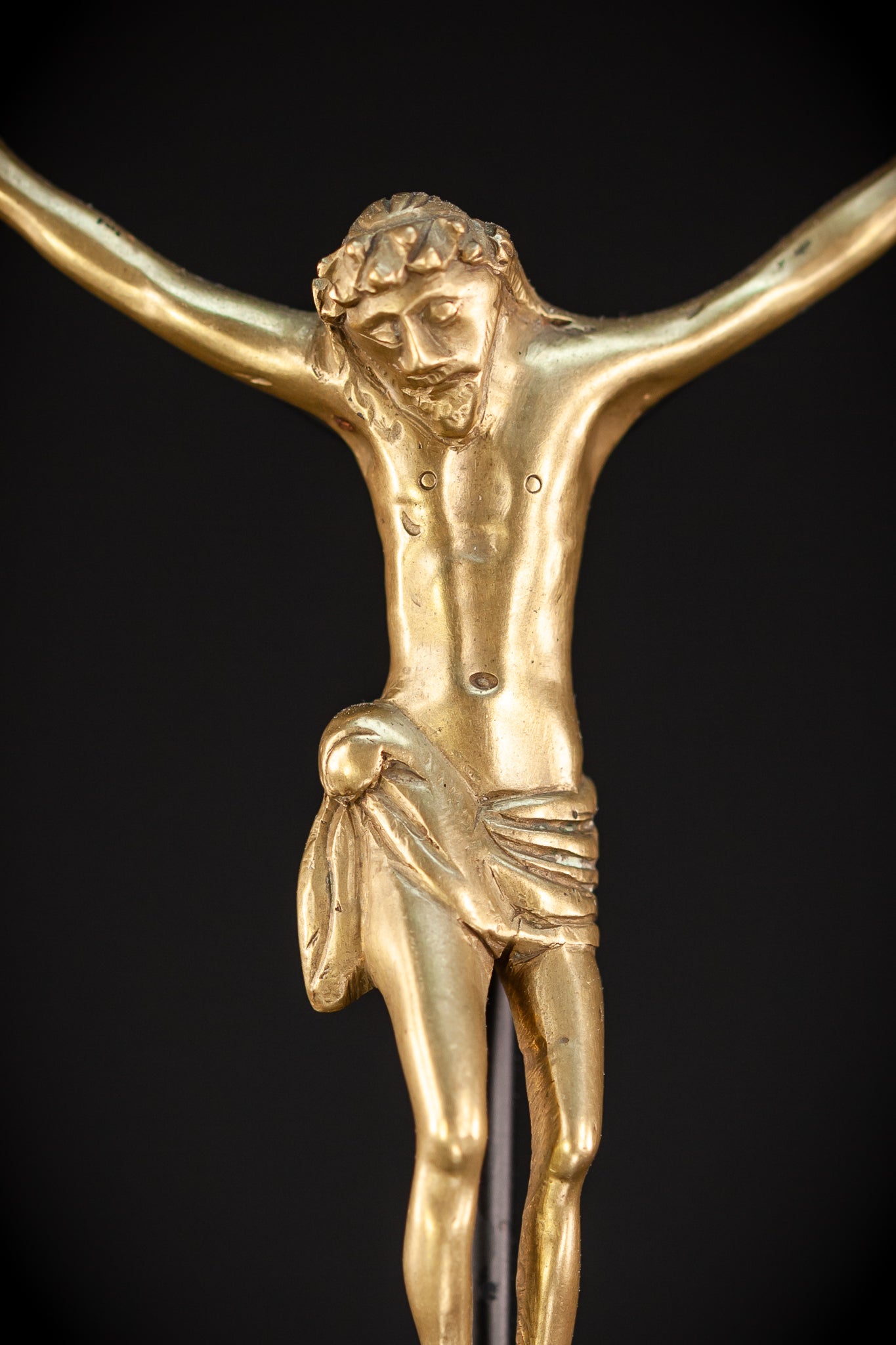Corpus Christi Bronze | 1600s Antique | 4.1" / 10.5 cm