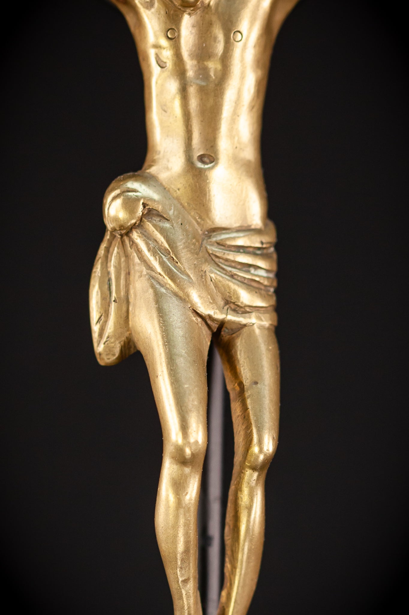 Corpus Christi Bronze | 1600s Antique | 4.1" / 10.5 cm