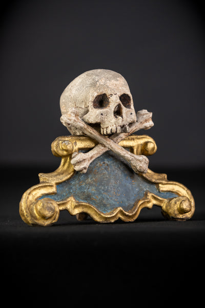 Memento Mori | Antique 1700s Wooden | 6.9"