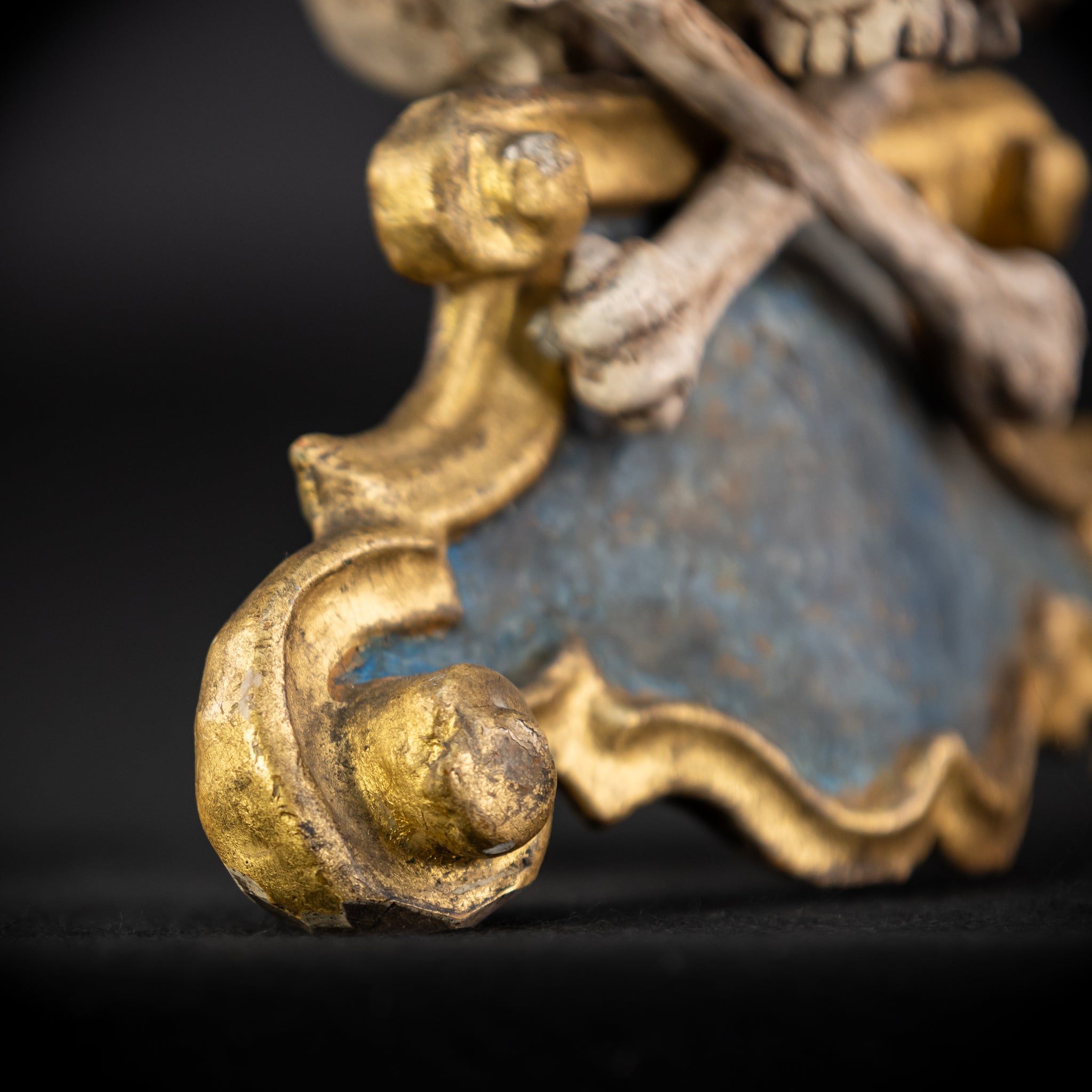 Memento Mori | Antique 1700s Wooden | 6.9"