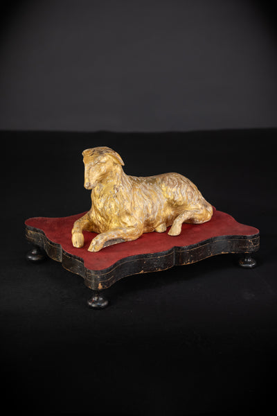 Lamb of God | Agnus Dei 1700s Antique | 13" / 33 cm