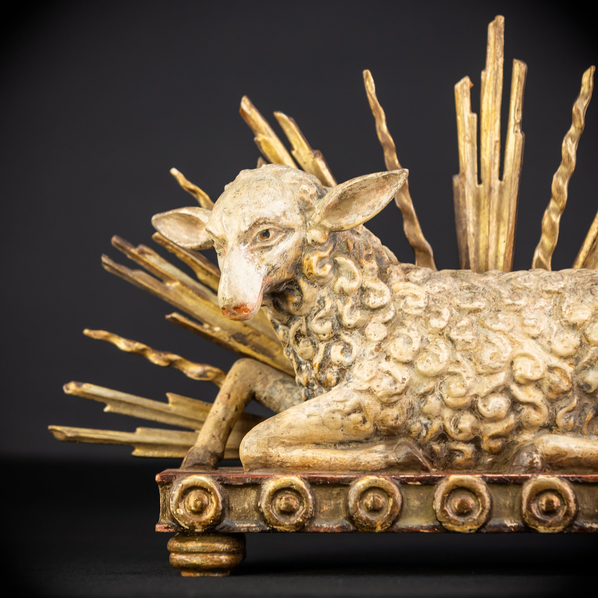 Lamb of God | Antique 1700s Agnus Dei | 16.9" / 43 cm