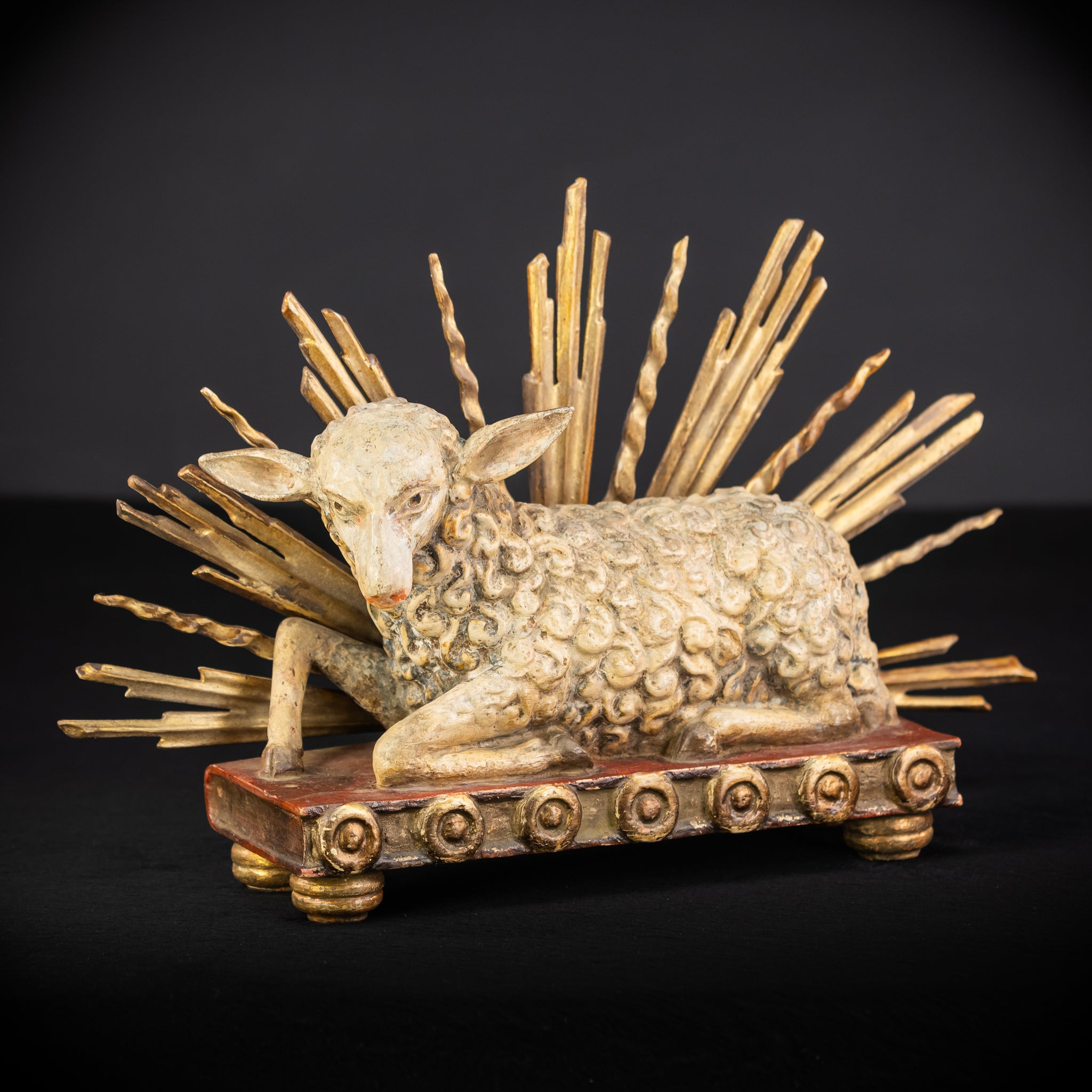 Lamb of God | Antique 1700s Agnus Dei | 16.9" / 43 cm