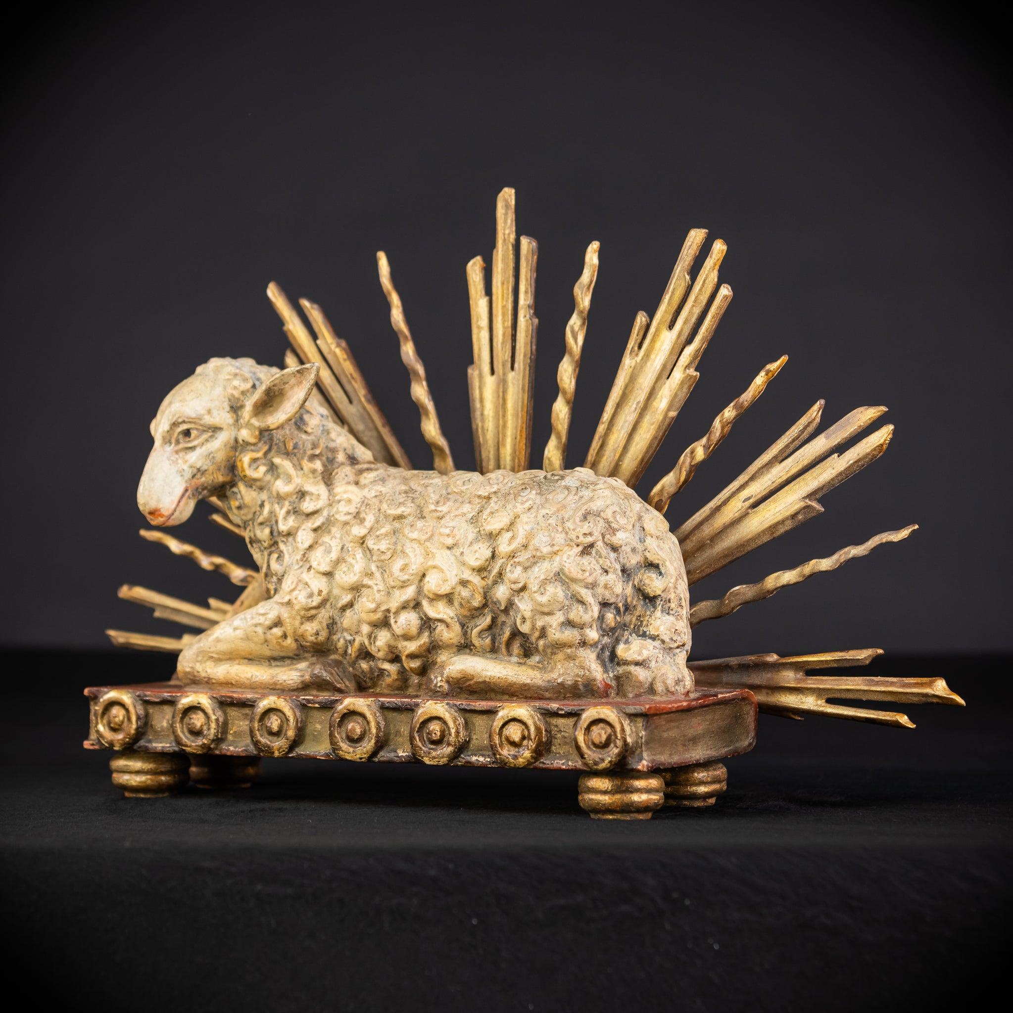 Lamb of God | Antique 1700s Agnus Dei | 16.9" / 43 cm