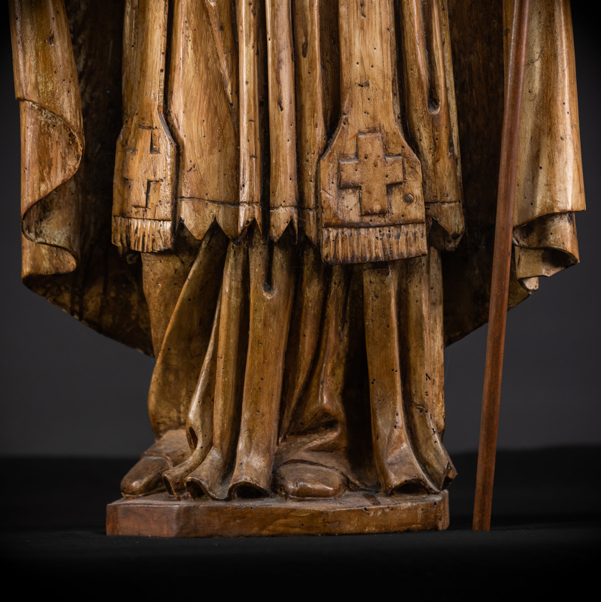 St Nicholas of Myra Wooden Statue 18th C