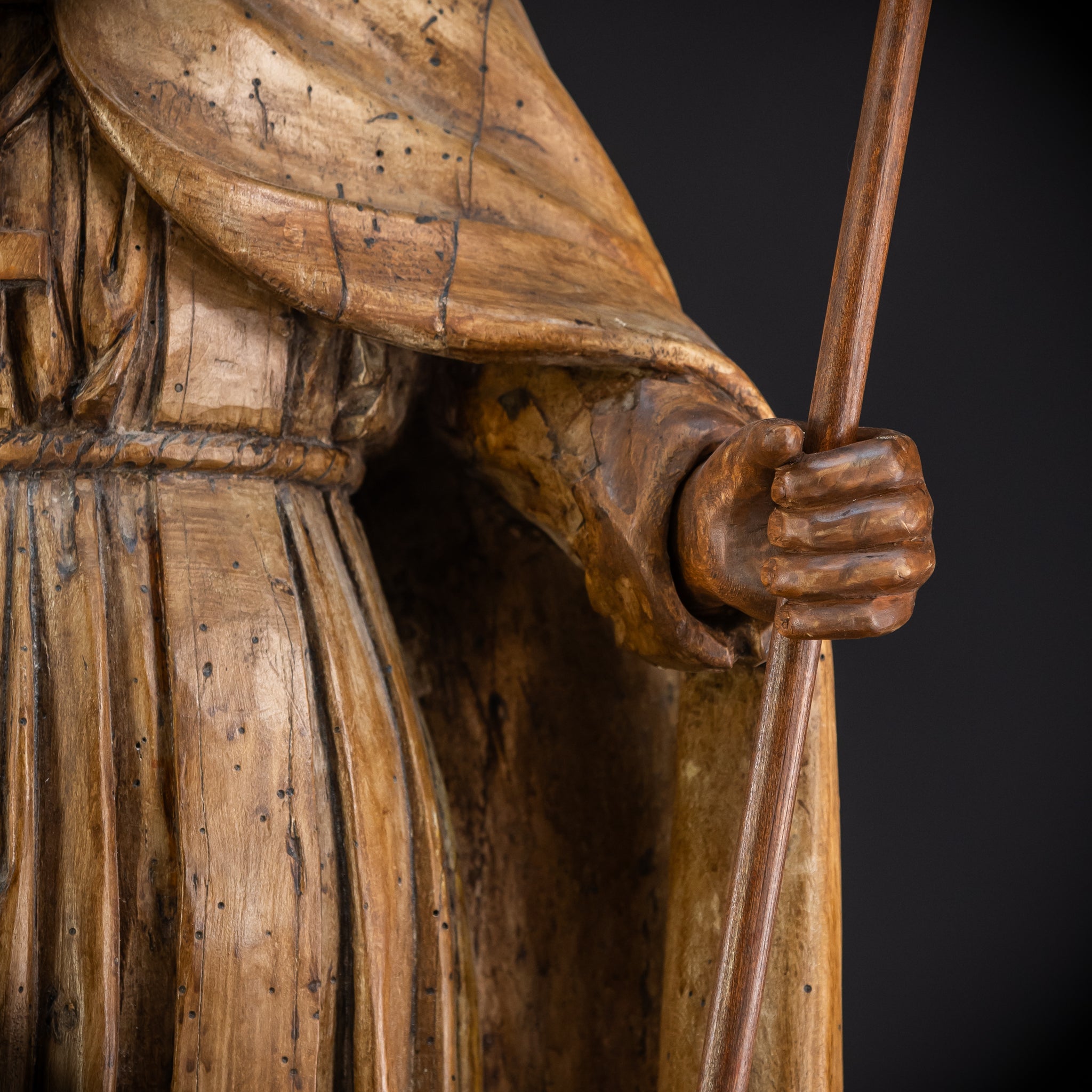 St Nicholas of Myra Wooden Statue 18th C