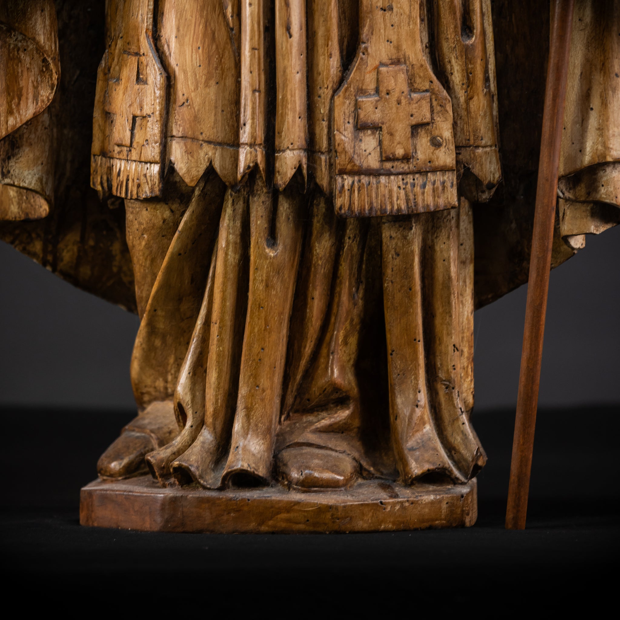 St Nicholas of Myra Wooden Statue 18th C