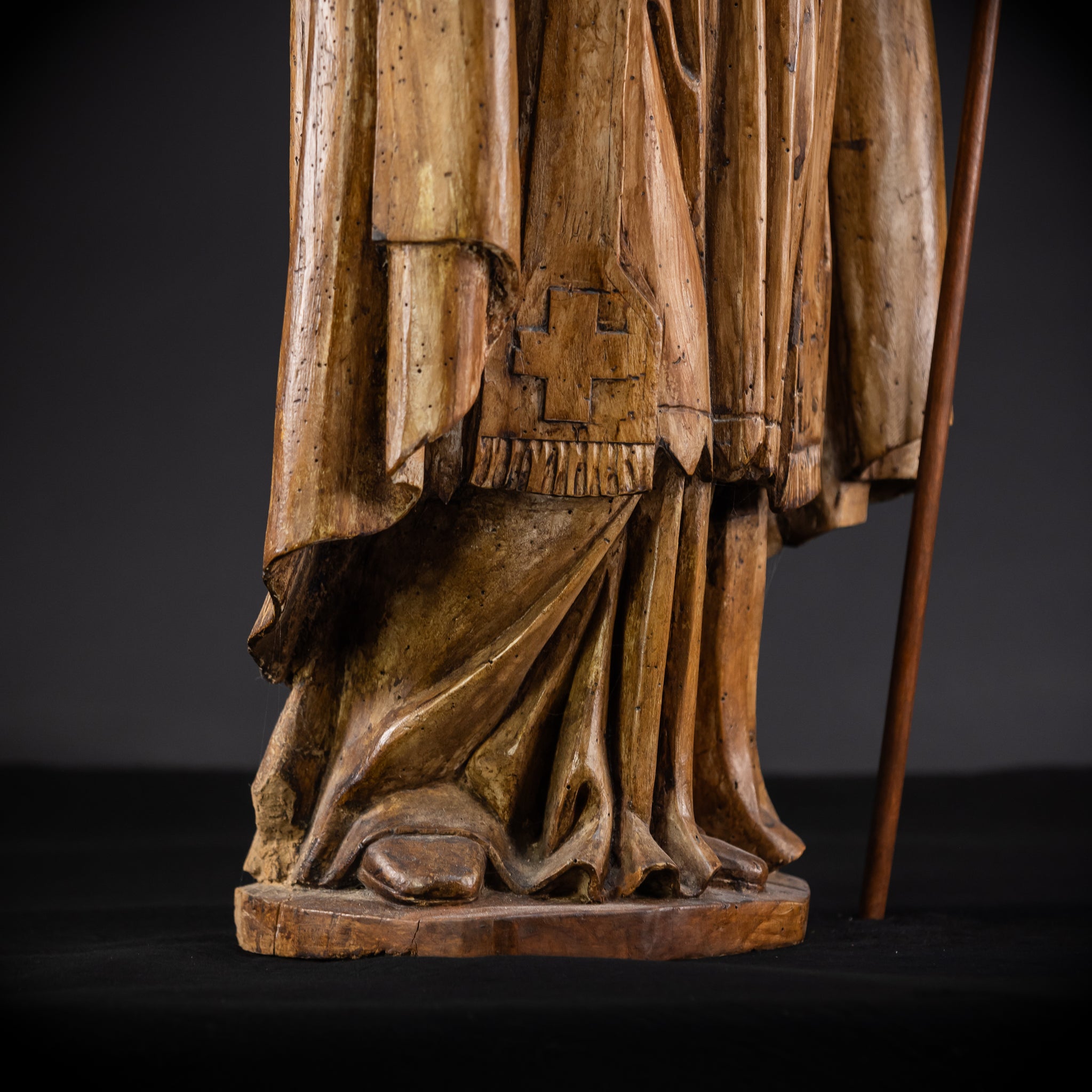 St Nicholas of Myra Wooden Statue 18th C