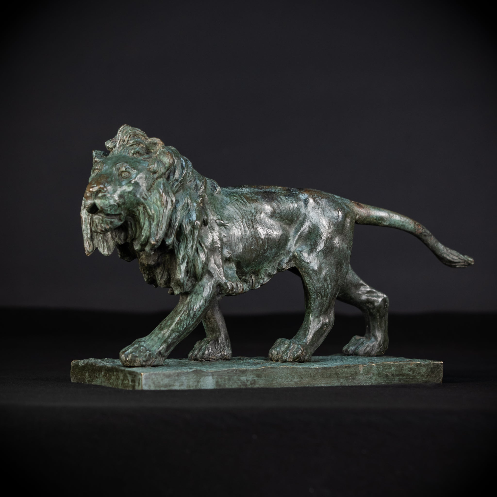 Bronze Lion Statue by Clovis-Edmond Masson | Antique