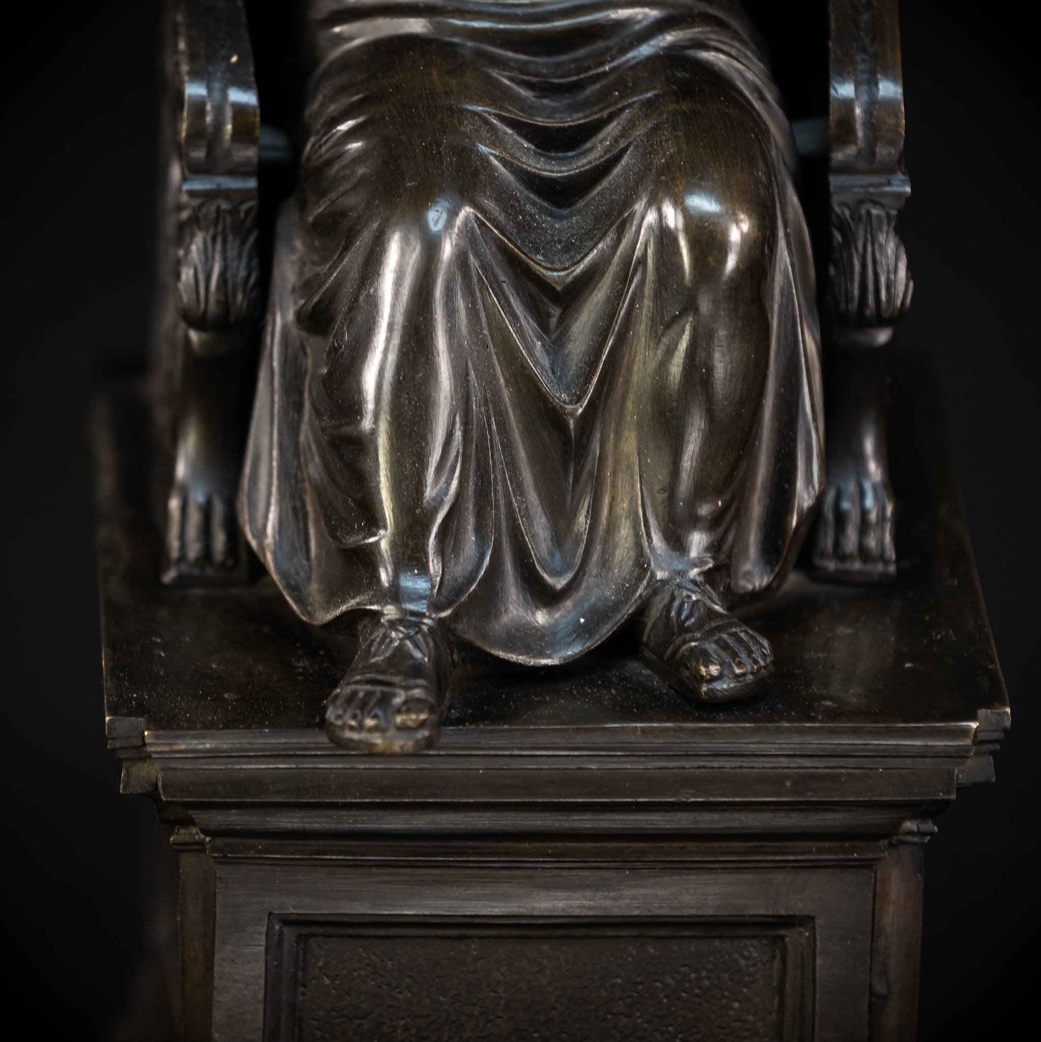 St Peter Bronze Statue | 1800s Antique