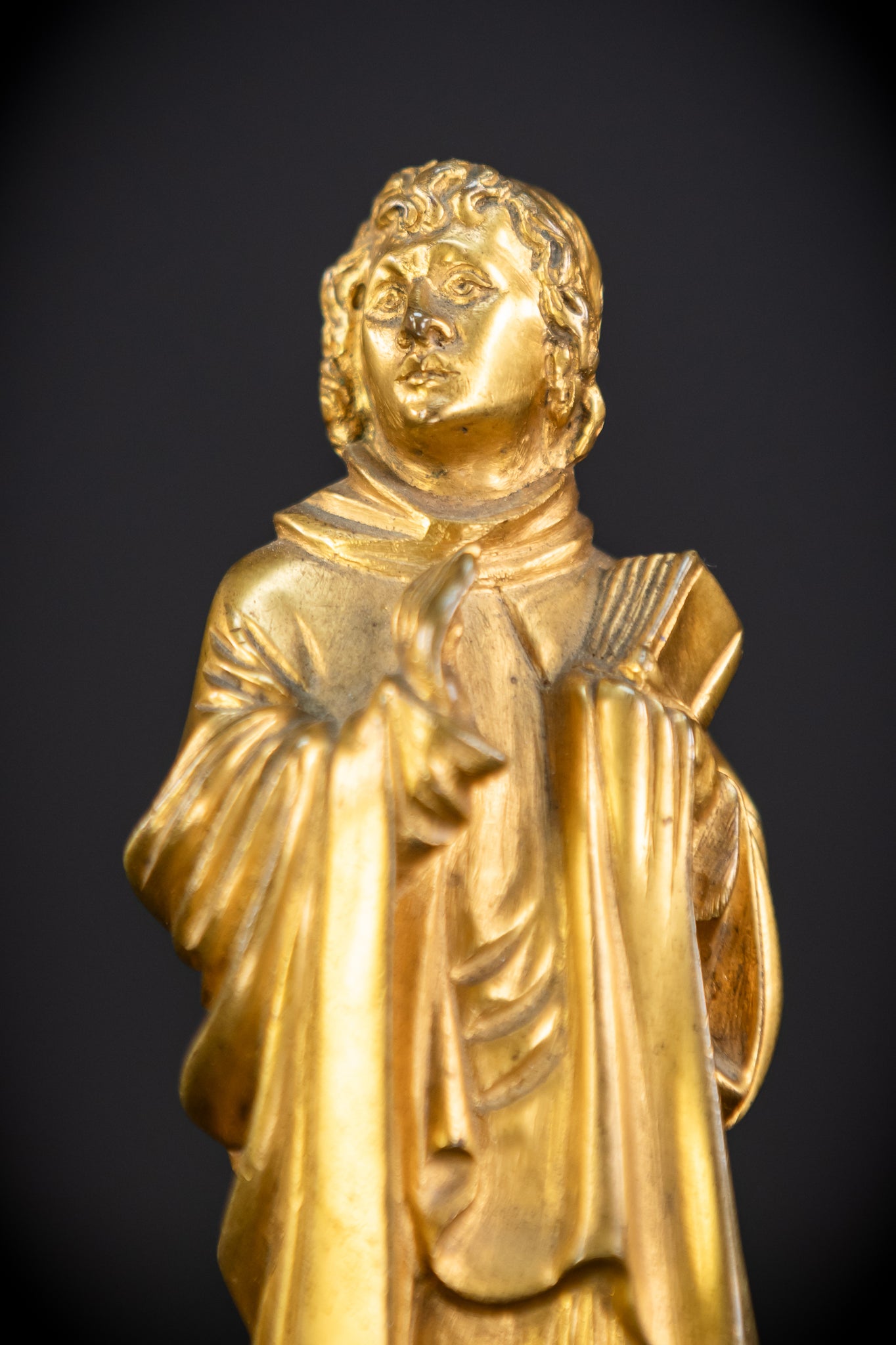 Saint John The Evangelist Gilded Bronze Statue