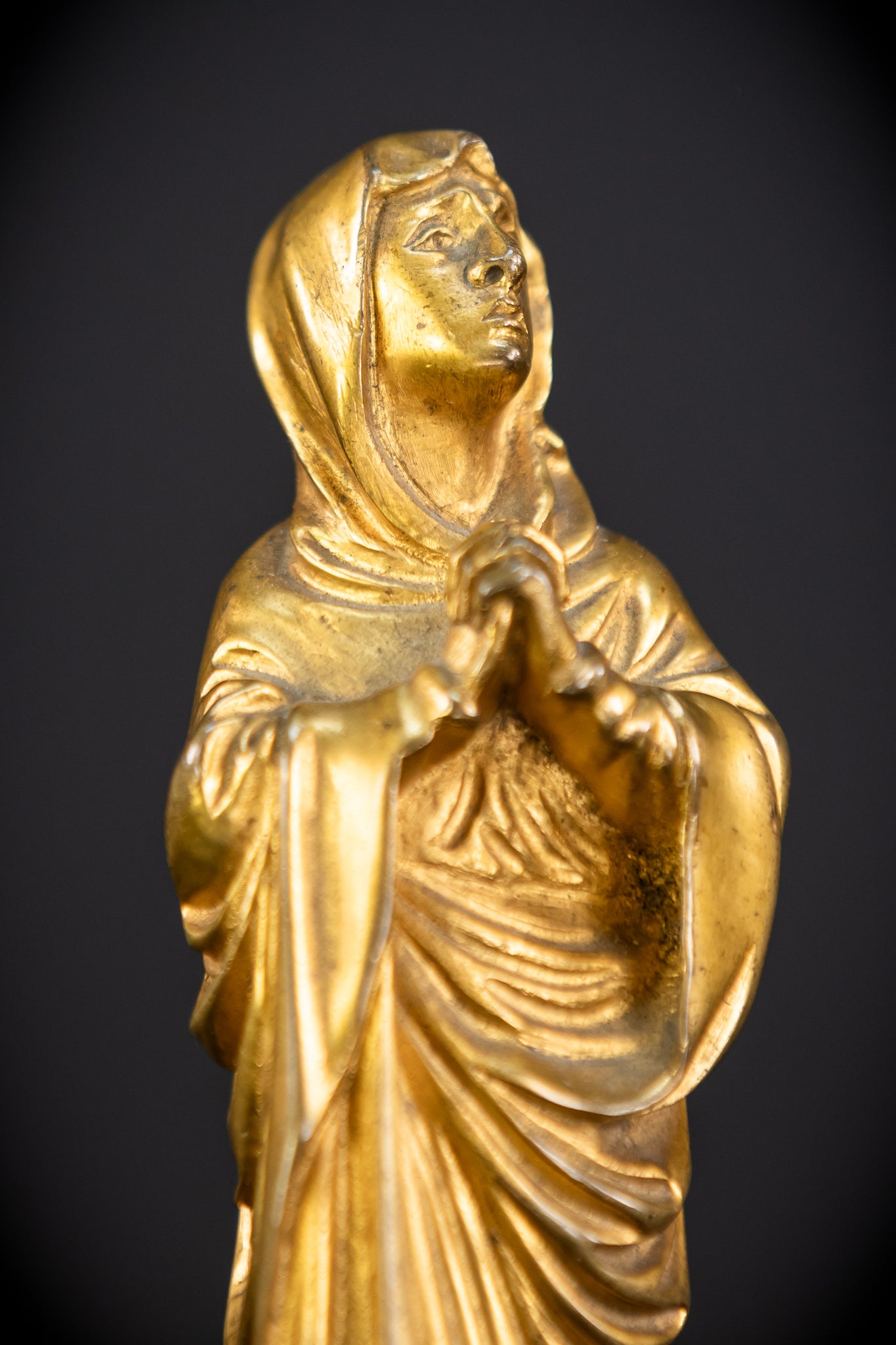 Virgin Mary Our Lady of Sorrows Gilded Bronze | 6.1"