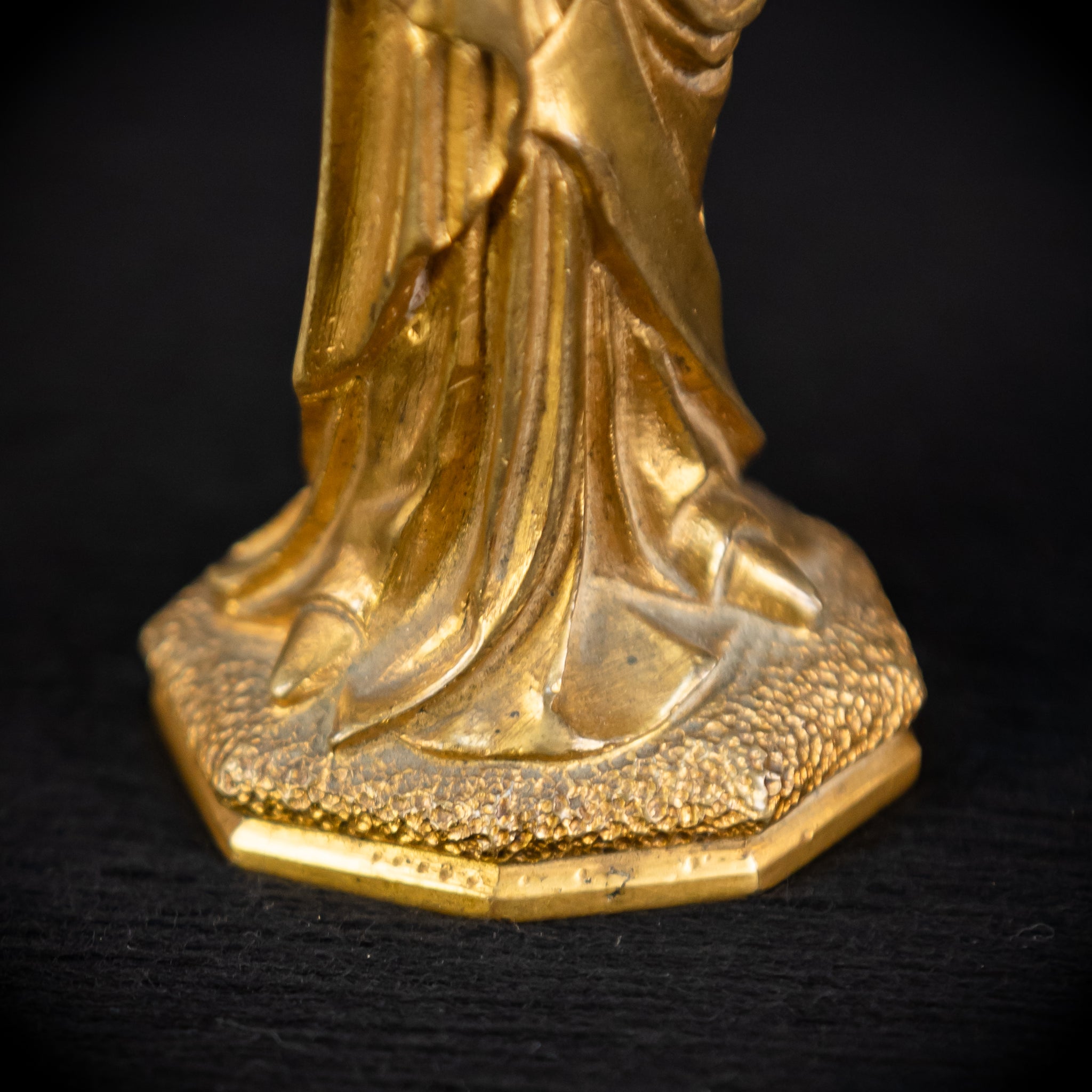 Virgin Mary Our Lady of Sorrows Gilded Bronze | 6.1"