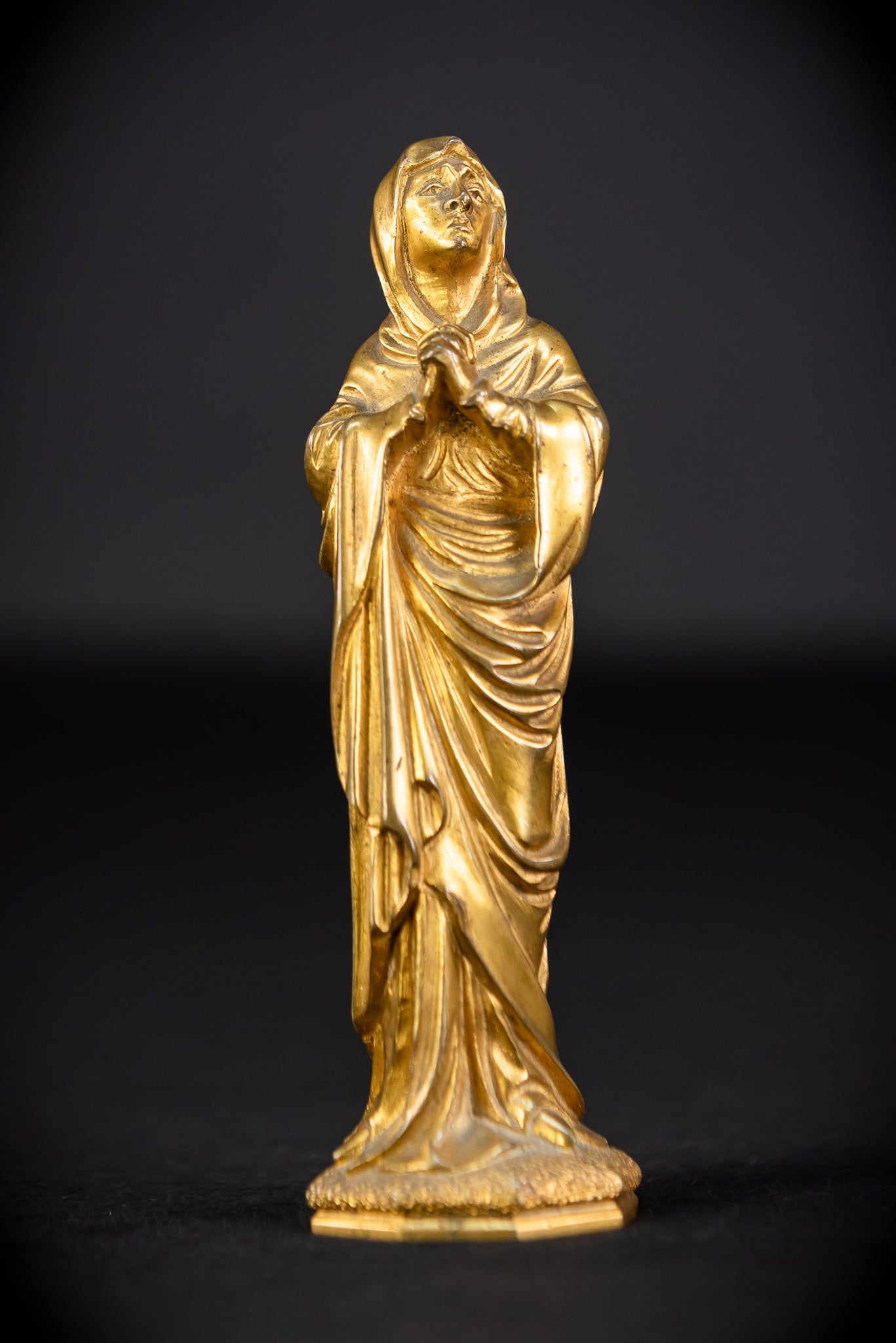 Virgin Mary Our Lady of Sorrows Gilded Bronze | 6.1"