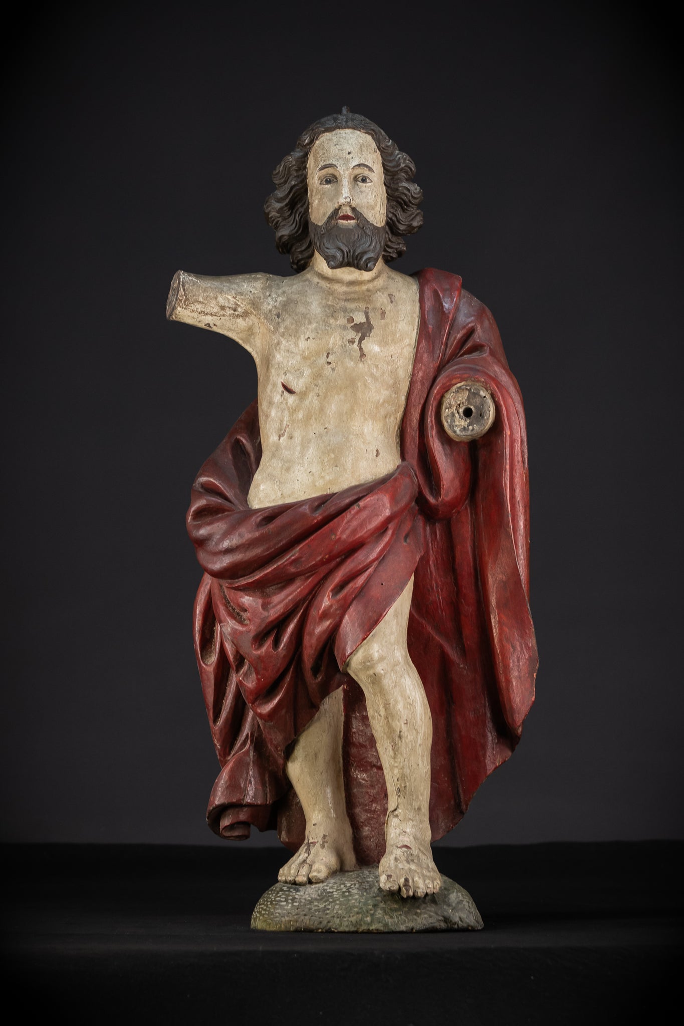 Ressurection of Jesus Wood | 1700s Antique | 28.3"