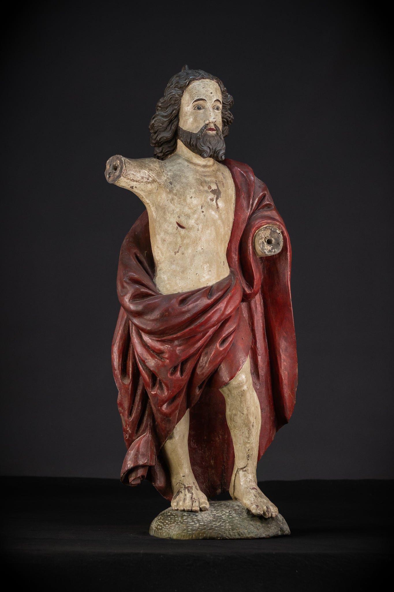 Ressurection of Jesus Wood | 1700s Antique | 28.3"