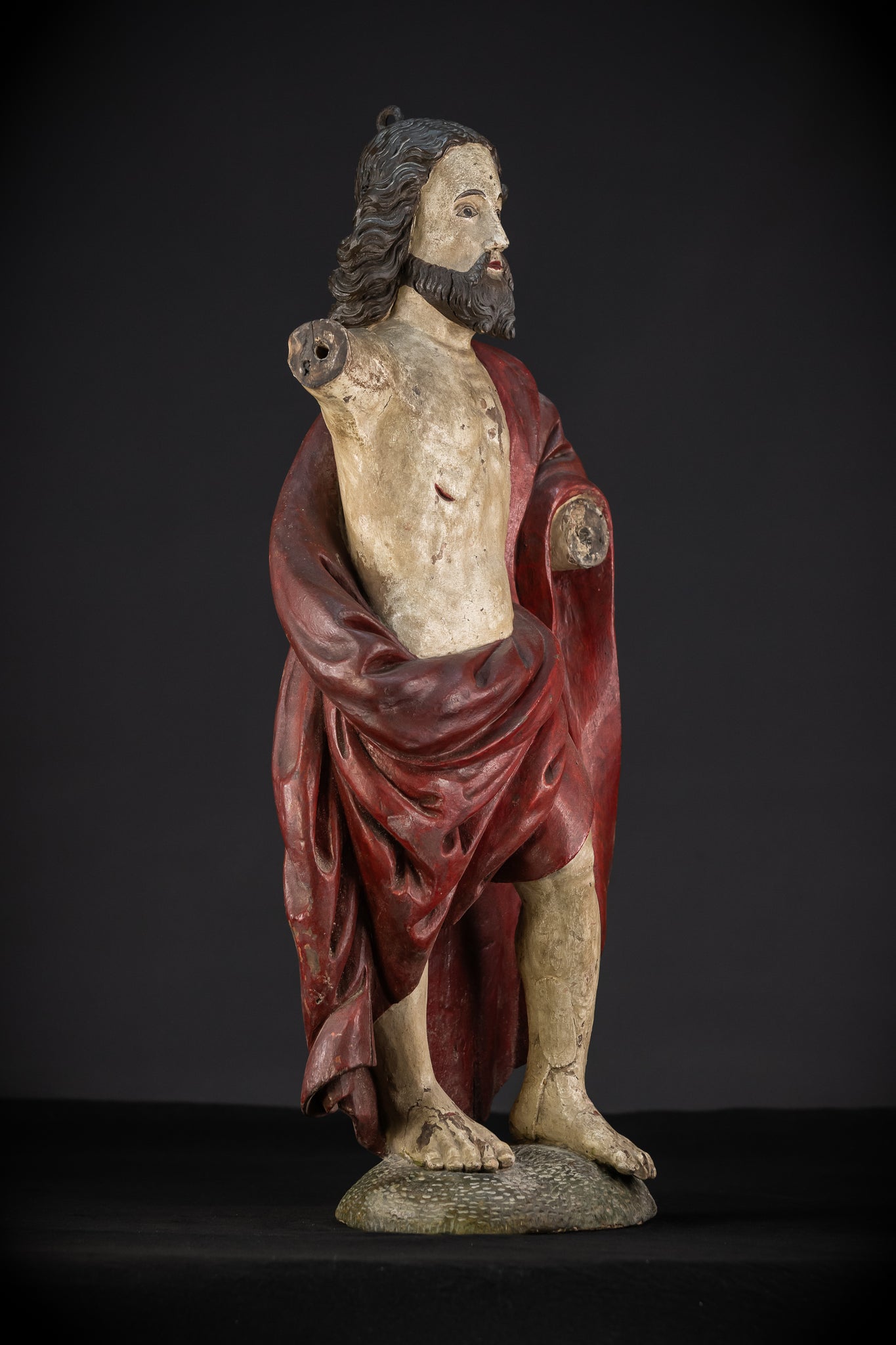 Ressurection of Jesus Wood | 1700s Antique | 28.3"