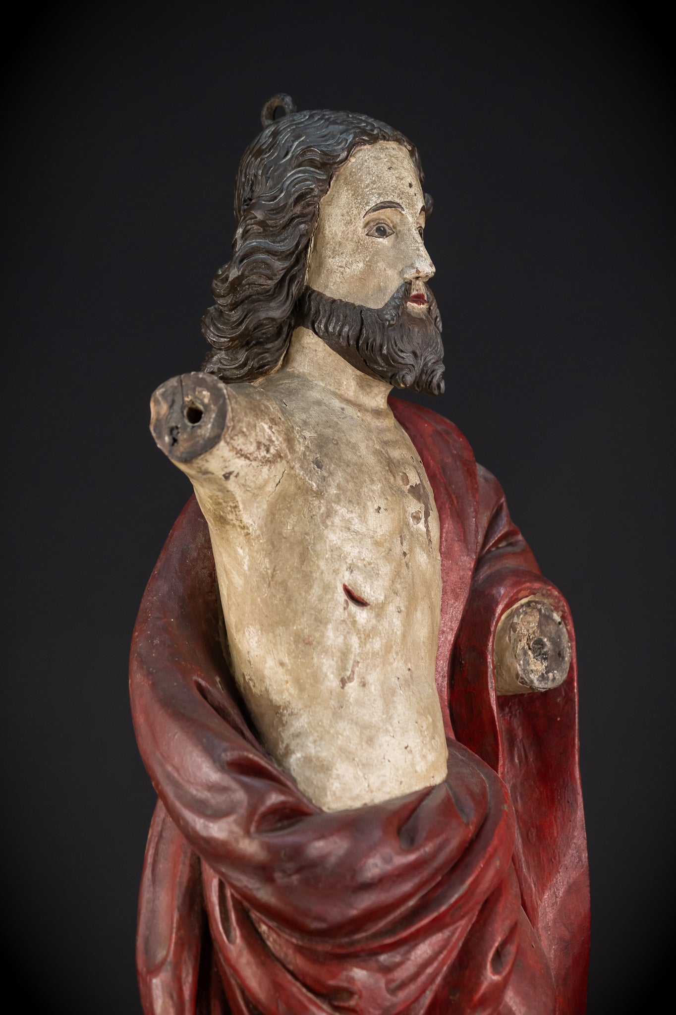 Ressurection of Jesus Wood | 1700s Antique | 28.3"