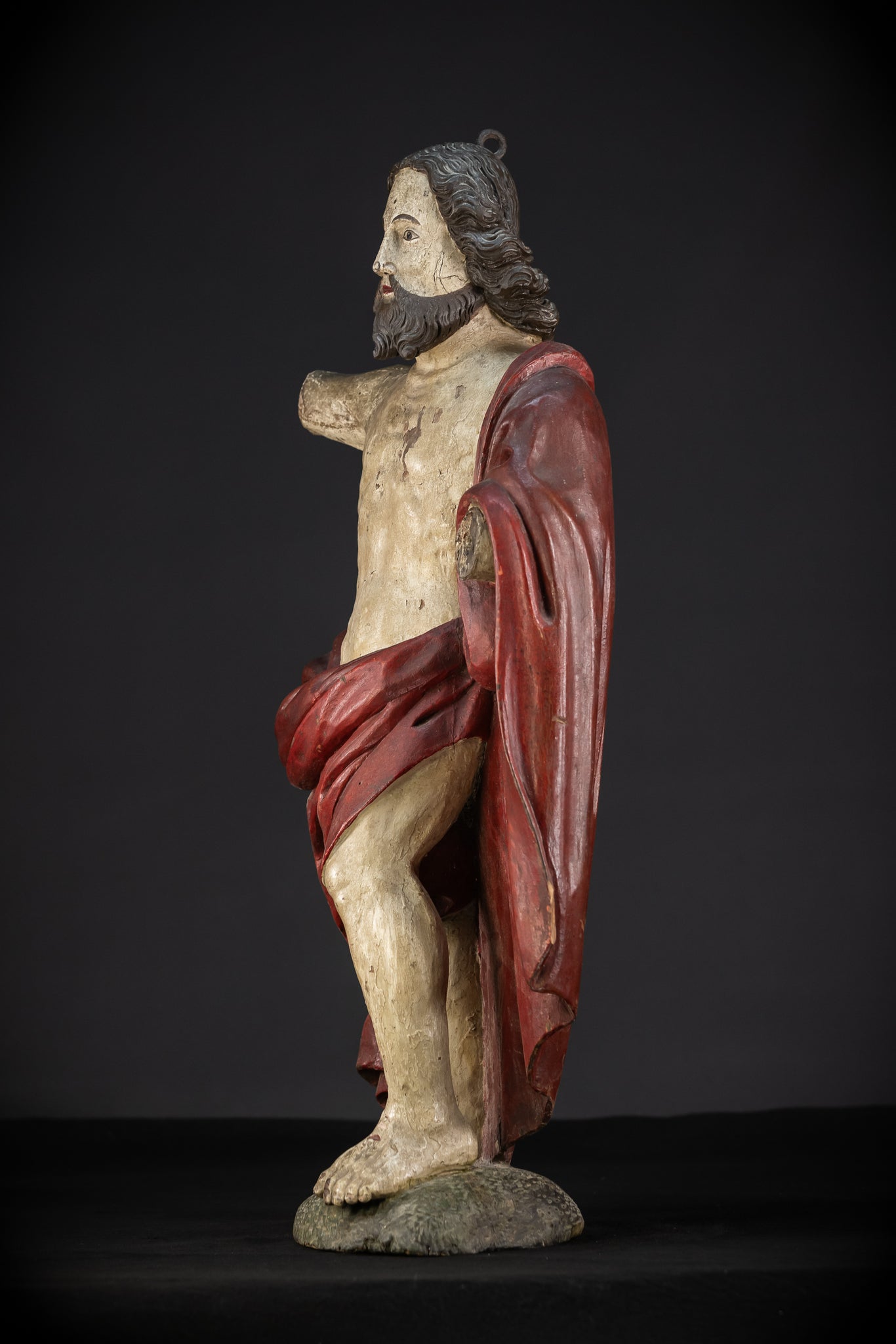 Ressurection of Jesus Wood | 1700s Antique | 28.3"