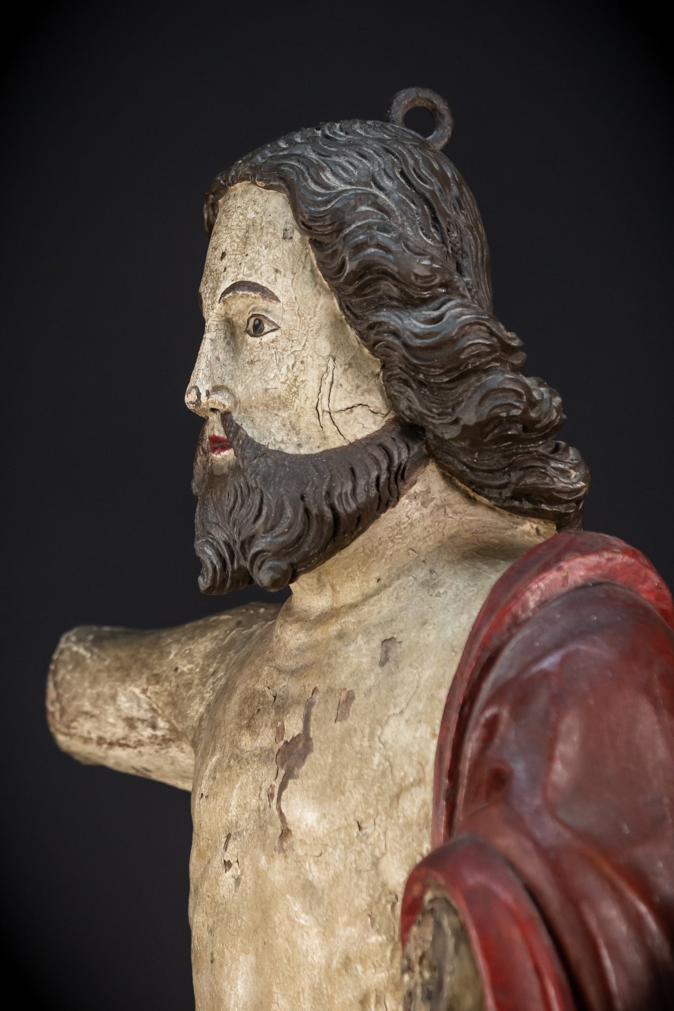 Ressurection of Jesus Wood | 1700s Antique | 28.3"