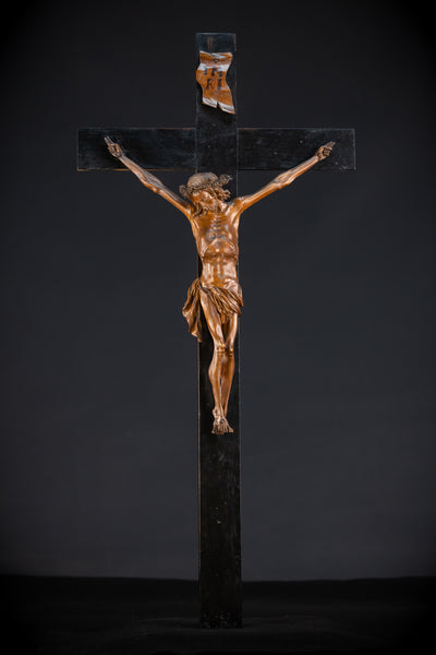  Wall Crucifix | 1800s Antique | 26"/ 66 cm