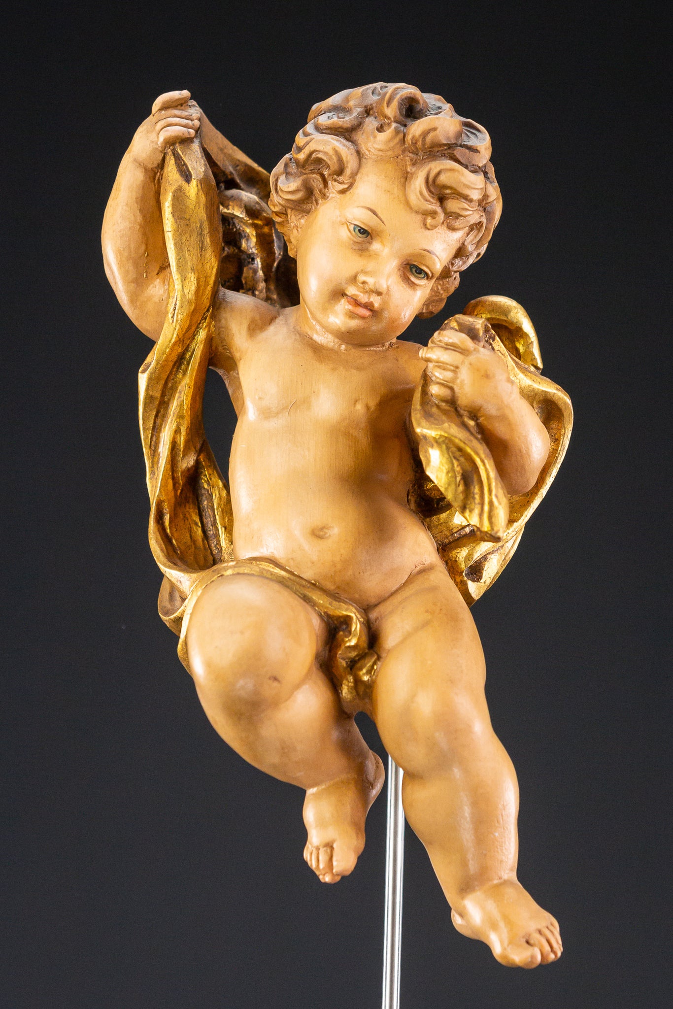  Angel Sculpture | Wood Carving Statue 10"