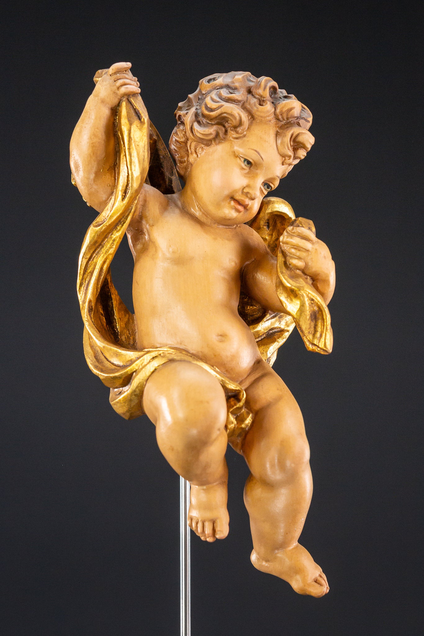 Angel Sculpture | Wood Carving Statue 10"